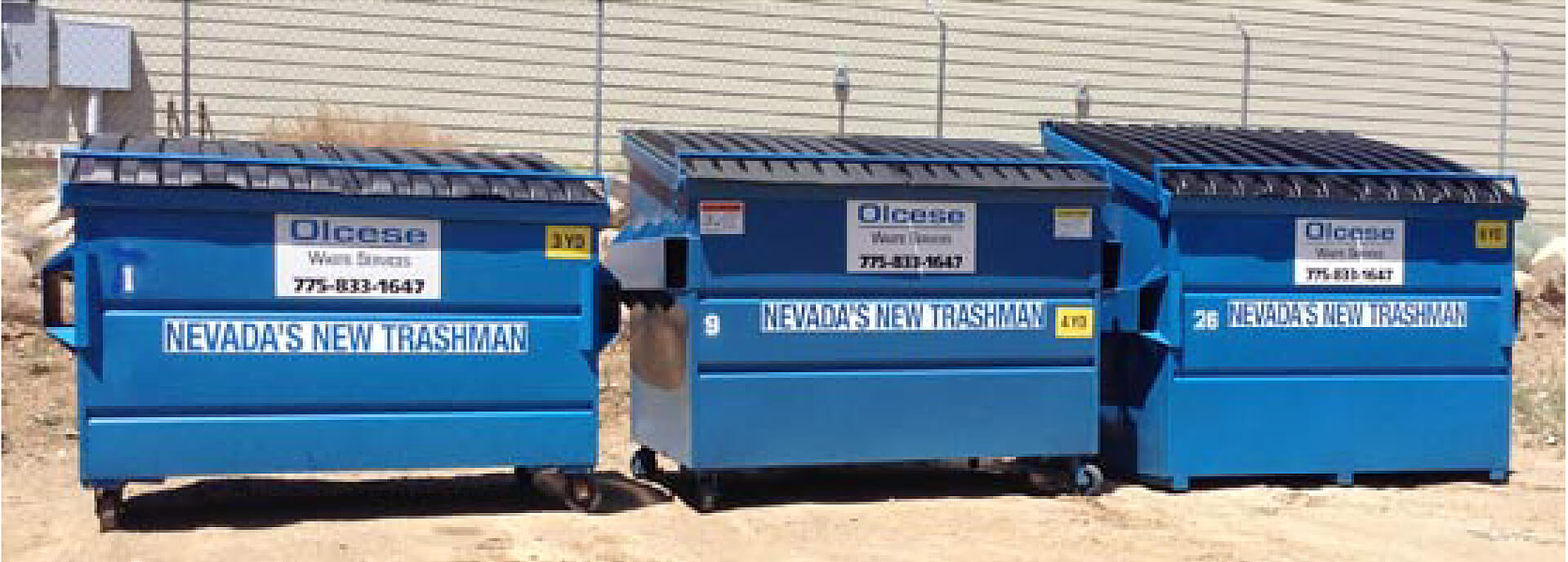 Temporary Rolloff Dumpsters - Olcese Waste Services