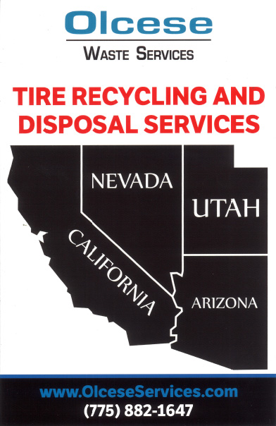 Tire recycling and disposal services from Olcese Waste Services